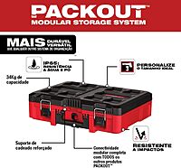 Milwaukee 48-22-8450 PACKOUT Tool Case with Foam Customizable Insert
