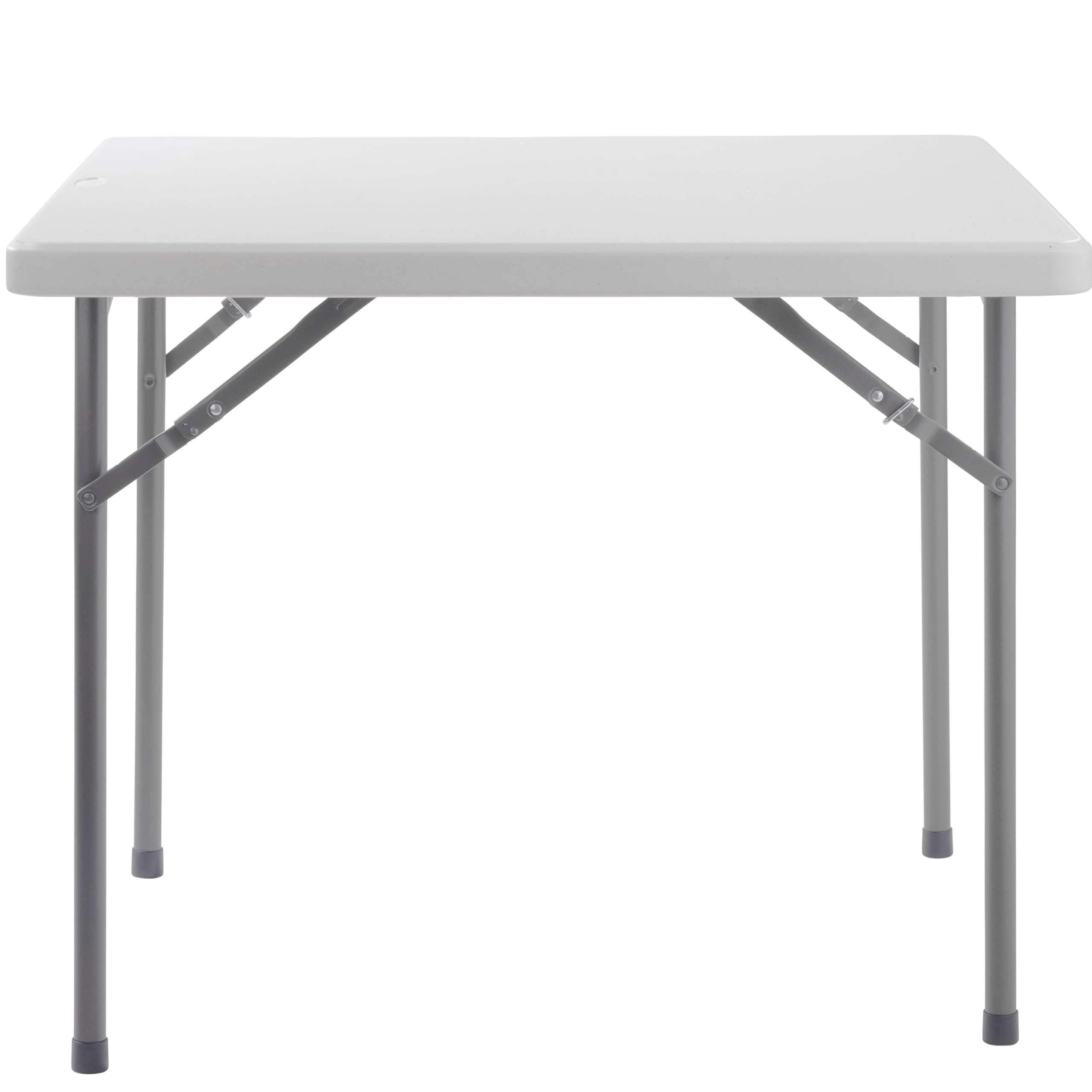 National Public Seating 36" x 36" Square Plastic Folding Table - Adjustable, Heavy-Duty, Portable