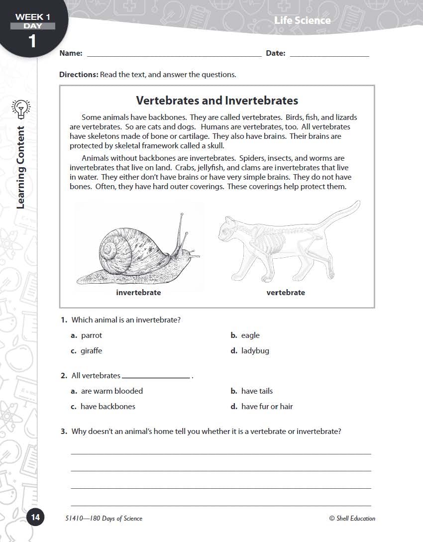 180 Days™: Science, Earth and Space Science for 4th Grade Practice Workbook for Classroom and Home