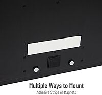 Mind Reader Single Serve Pod Organizer, Wall Mount, 20 Pod Capacity, Magnetic or Adhesive, 10.75" L x 15.5" W x 2.5" H, Black