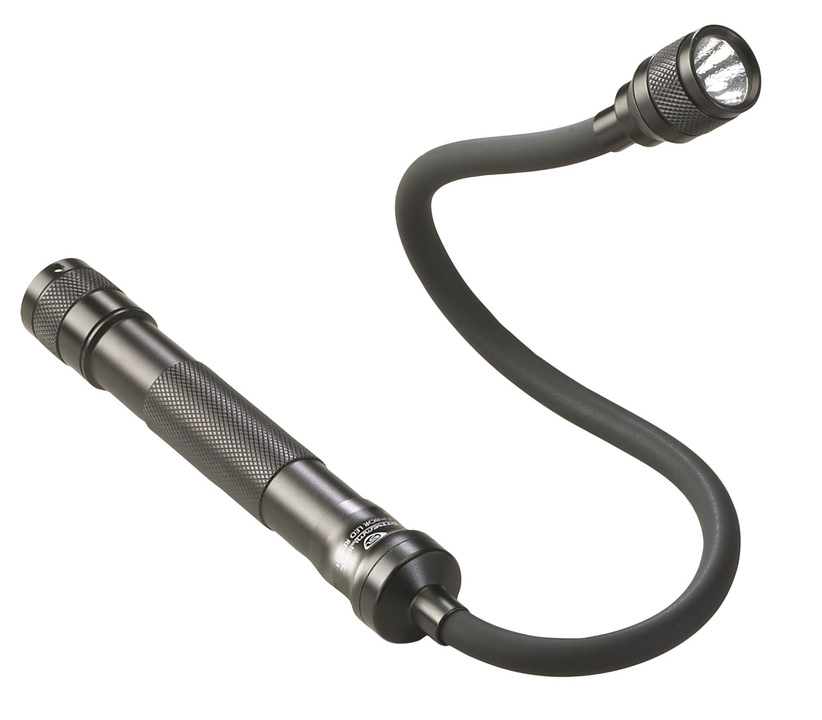 Streamlight 71600 Jr. Reach LED 115-Lumen Handheld Flashlight With Flexible Extension Cable and two (2) AA Alkaline