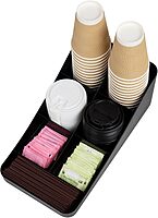MIND READER 7-Compartment Countertop Condiment Organizer