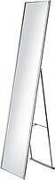 Adesso Alice Floor Mirror, Freestanding, Full Length Mirror with Foldable Kickstand, Lightweight, Brushed Steel Frame