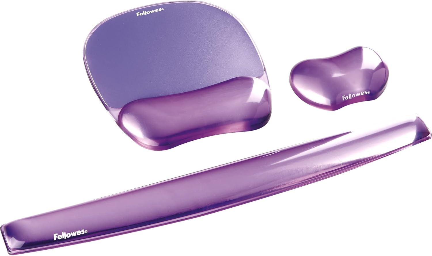 Fellowes Crystals Gel Mouse Pad with Wrist Rest