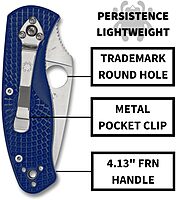 Spyderco C136SBL Persistence Lightweight CPM S35VN