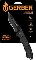Gerber Gear Hinderer CLS Knife with Serrated Edge - 3.5" Serrated Blade Folding Knife - EDC Gear and Equipment - Stainless Steel