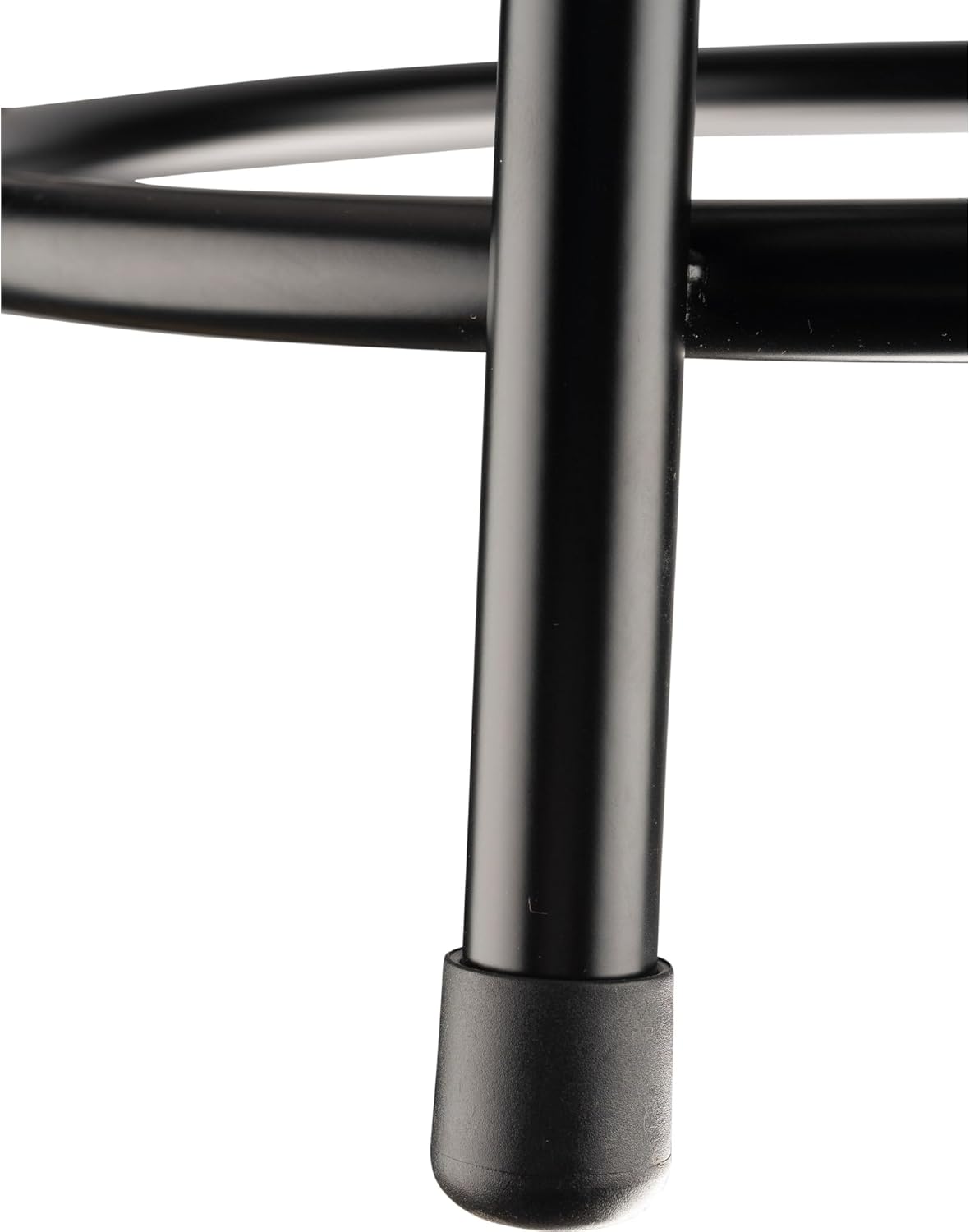National Public Seating 6400 Vinyl Task Stool, With Backrest, 37in-39inH, Black