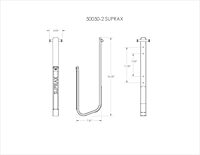 Transport SUPRax 50050-2, Stand-Up Paddleboard Rack, Boat Mount, Single Board System