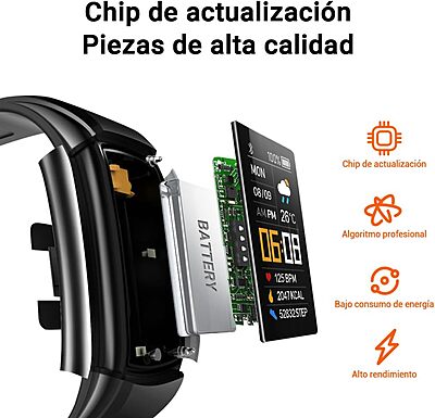 Pulsera Deportiva Inteligente con Monitor de Ritmo Cardíaco Pulsera Deportiva Inteligente con Monitor de Ritmo Cardíaco