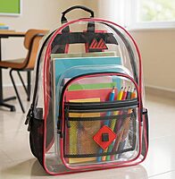 Trailmaker Clear Waterproof Stadium-Approved Backpack with Water Bottle Holder