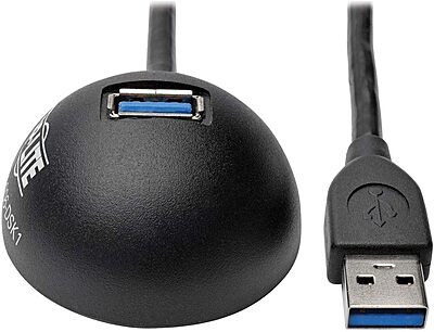 Tripp Lite 6ft USB 3.0 SuperSpeed Desktop Extension Cable, Black