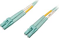 Tripp Lite Laser-Optimized Duplex Multimode 50/125 Fiber Patch Cable (LC/LC) - Aqua