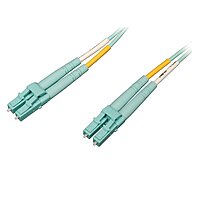 Tripp Lite Laser-Optimized Duplex Multimode 50/125 Fiber Patch Cable (LC/LC) - Aqua