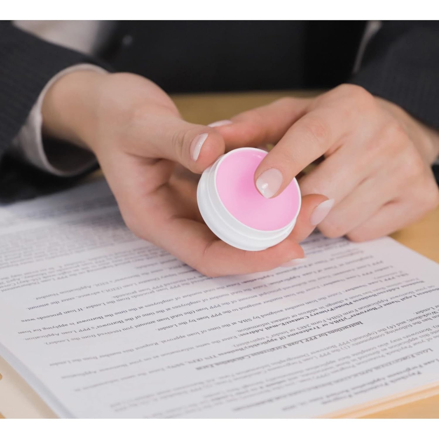 Lee Sortkwik Fingertip Moistener, 50% Recycled, 0.38 oz, Pink, Pack of 3