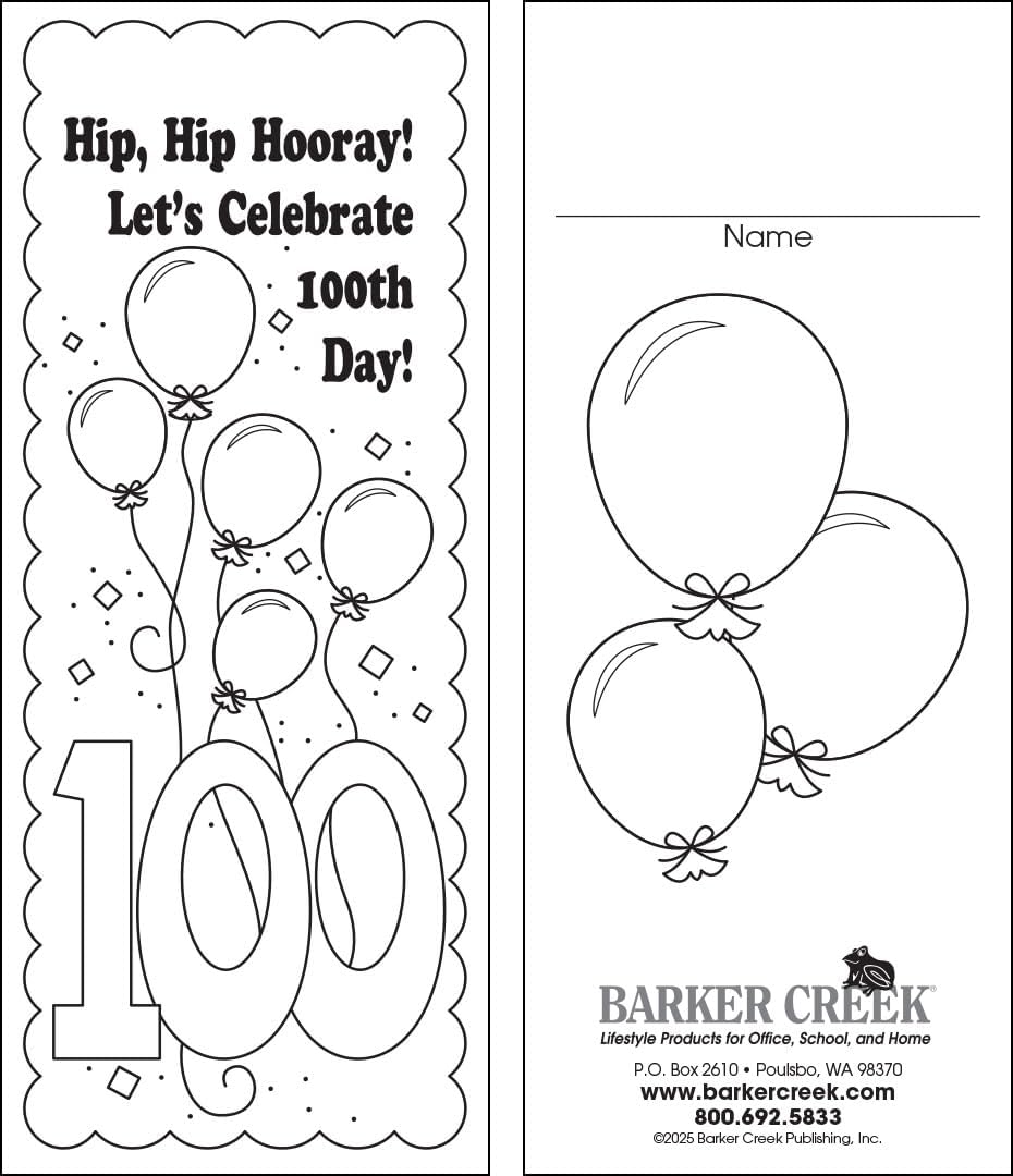 Barker Creek Bookmark Duets Color Me Adult Coloring Book Style Bookmarks