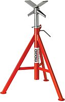 RIDGID 56662 Model VJ-99 V Head High Pipe Stand, 12-inch Pipe Stand, Red