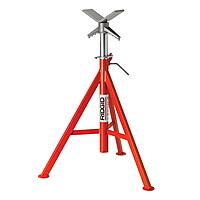 RIDGID 56662 Model VJ-99 V Head High Pipe Stand, 12-inch Pipe Stand, Red