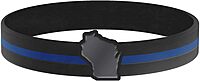 Thin Blue Line USA State Silicone Bracelet