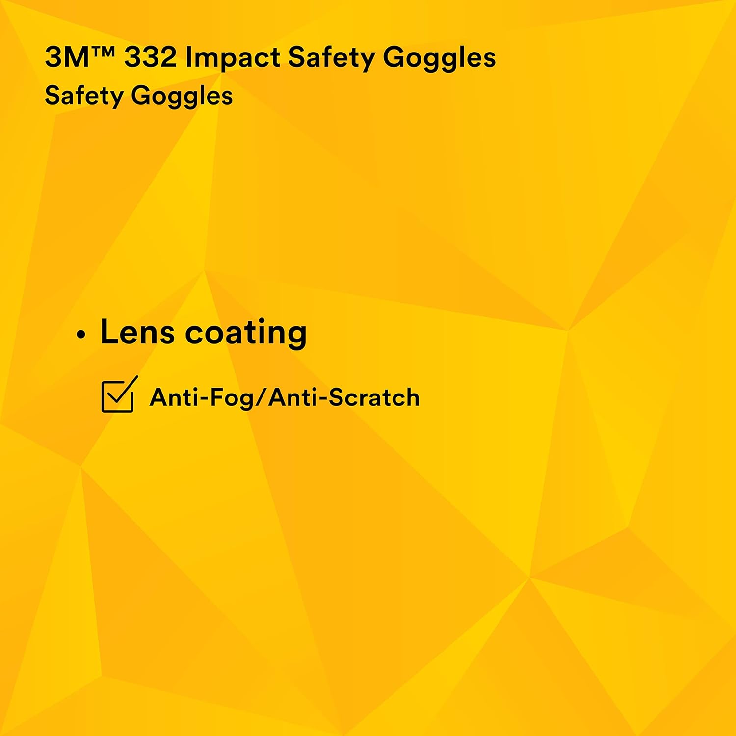 3M Impact Safety Goggles 40650-00000-10, Clear Lens