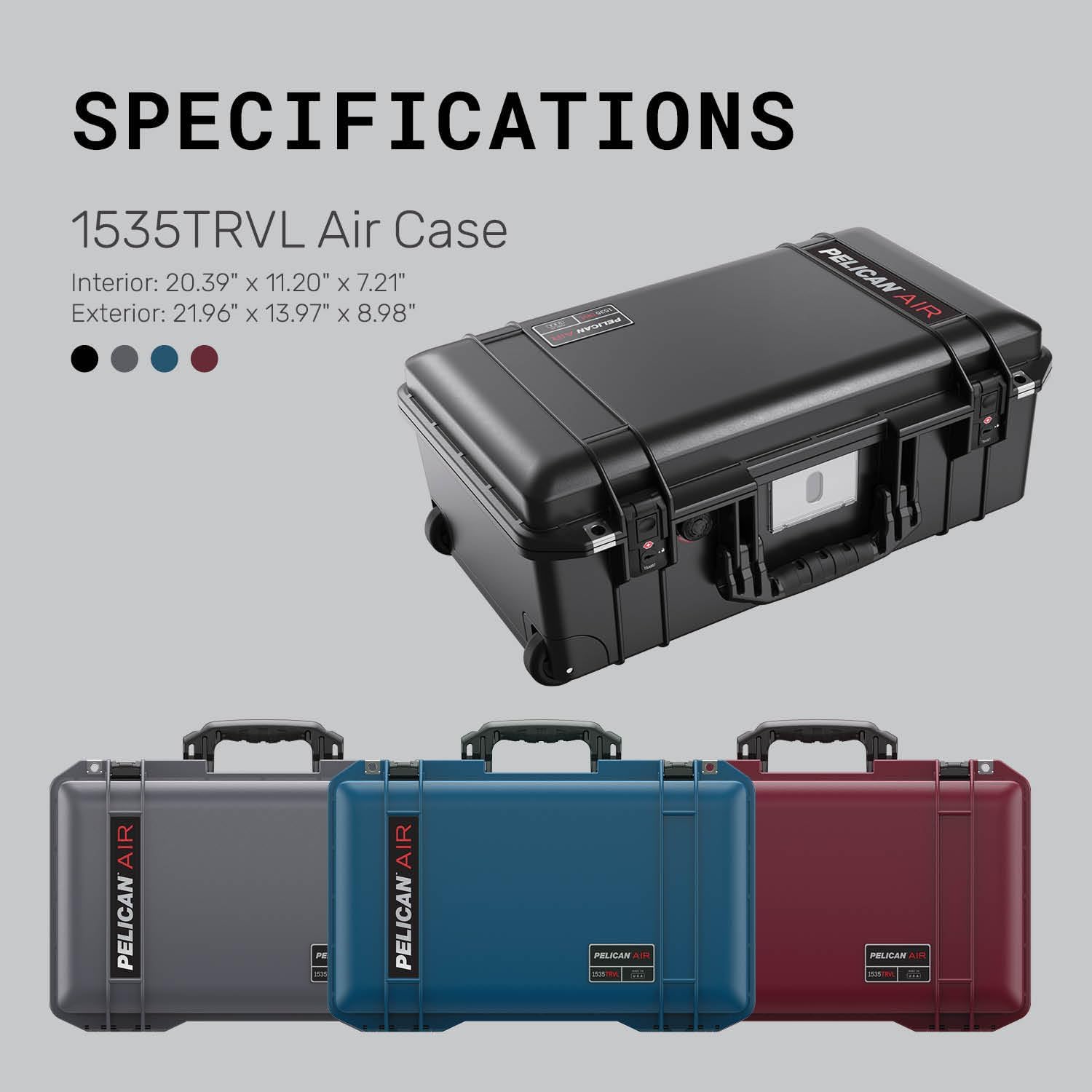 Pelican Air 1535 Travel Case - Carry-On