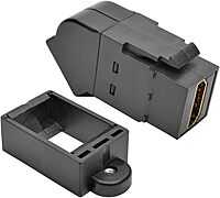 TRIPP LITE Black HDMI All-in-One Keystone/Panel Mount Angled Coupler (P164-000-KPA-BK)