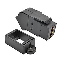 TRIPP LITE Black HDMI All-in-One Keystone/Panel Mount Angled Coupler (P164-000-KPA-BK)