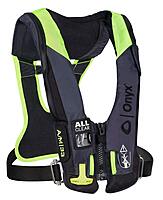 Onyx Impulse A/M 33 All Clear w/Harness Auto/Manual Inflatable Life Jacket - Grey
