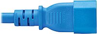 Tripp Lite C14 to C15 Power Cord Heavy-Duty Extension Cable, 10 Feet / 3.1 Meters, Blue, 15A, 250V, 14 AWG, UL-Listed Cable