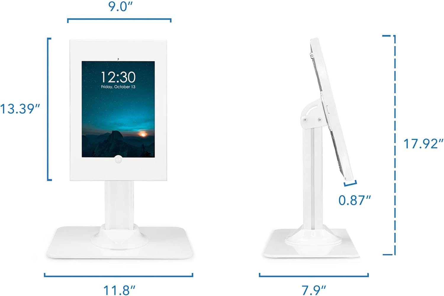 Mount-It! Anti-Theft Tablet Kiosk, Locking Countertop Tablet Enclosure with Freestanding Base - Pro, iPad Air