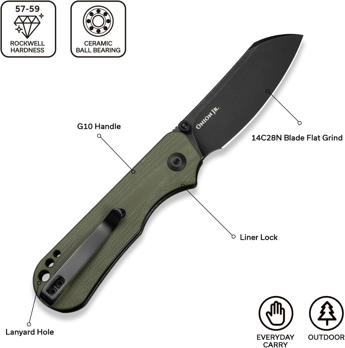 CIVIVI Crabby Pocket Knife, EDC Folding Knife C24055