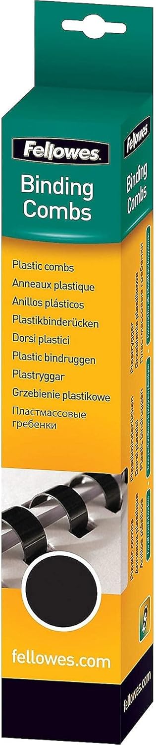 Fellowes Plastic Comb Bindings, 19-Ring, Letter Size
