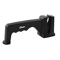 Oster Trussville Knife Sharpener w/Slip Resistant Handle – Black Black (Sharpener)