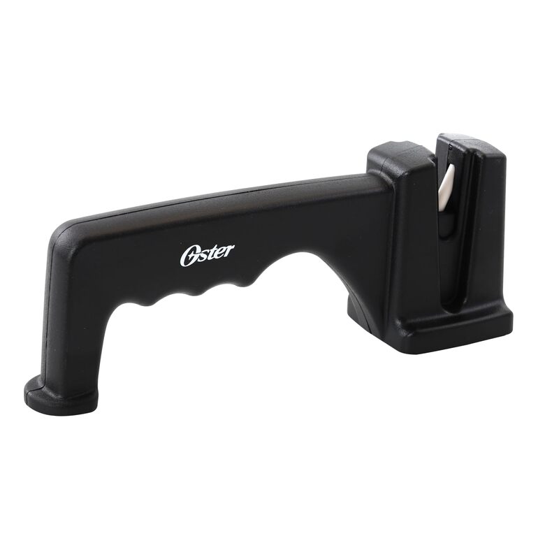 Oster Trussville Knife Sharpener w/Slip Resistant Handle – Black Black (Sharpener)