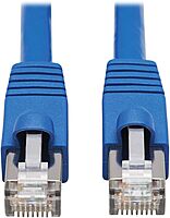 Tripp Lite Cat6a 10G Ethernet Cable, PoE, CMR-LP, Snagless F/UTP Network Patch Cable (RJ45 M/M), Blue, 10 ft. (N261P-010-BL)