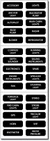 Blue Sea Systems Large Format Labels - Basic DC Panel (8030)
