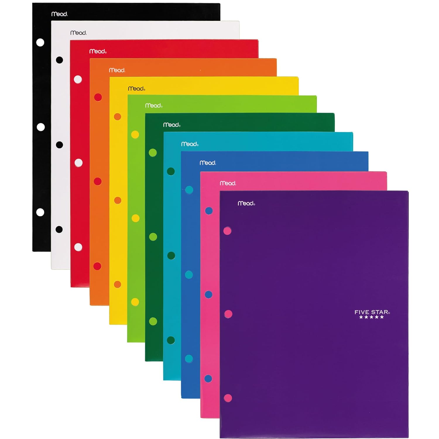 Mead Five Star 4 Pocket Paper Folder 33106 QTY 2