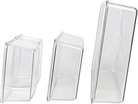 Martha Stewart Brody Plastic Storage Organizer Bins with Lids for Home Office, Kitchen, or Bathroom, 8 Pack