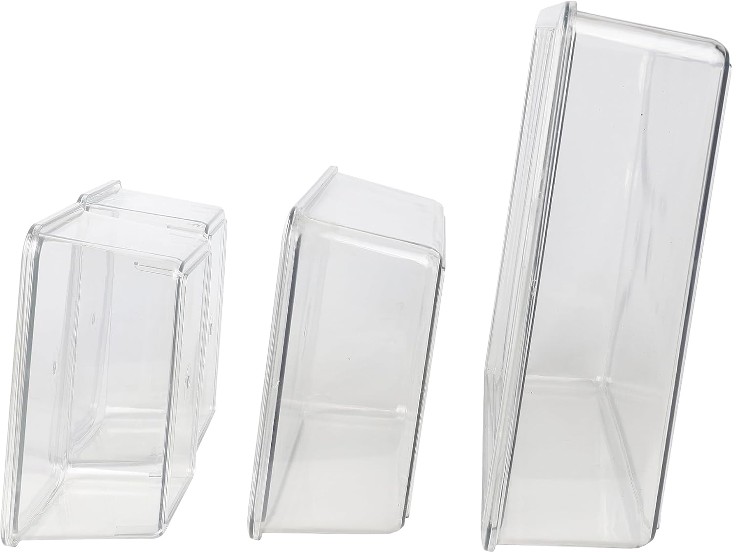 Martha Stewart Brody Plastic Storage Organizer Bins with Lids for Home Office, Kitchen, or Bathroom, 8 Pack