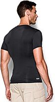 UNDER ARMOUR Men's HeatGear Tactical V-neck Compression Short-sleeve T-shirt