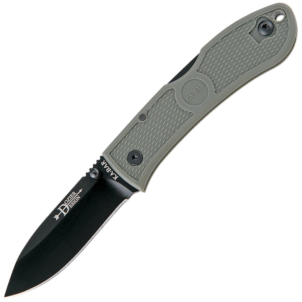 KA-BAR Dozier Folding Hunter Knife, 3" S35VN, Black