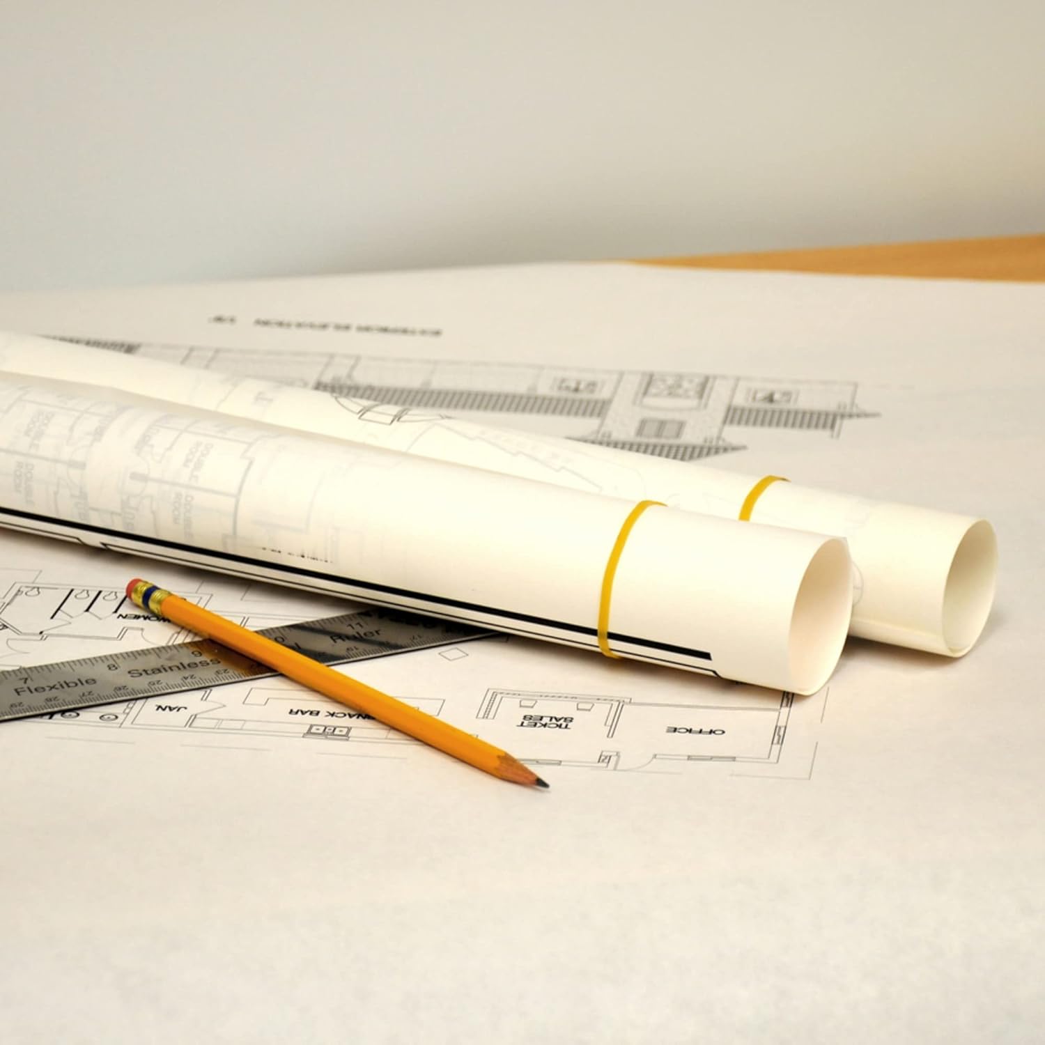 Alliance Rubber 20335 Pale Crepe Gold Rubber Bands Size #33, 1 lb Box Contains Approx. 970 Bands (3 1/2" x 1/8"