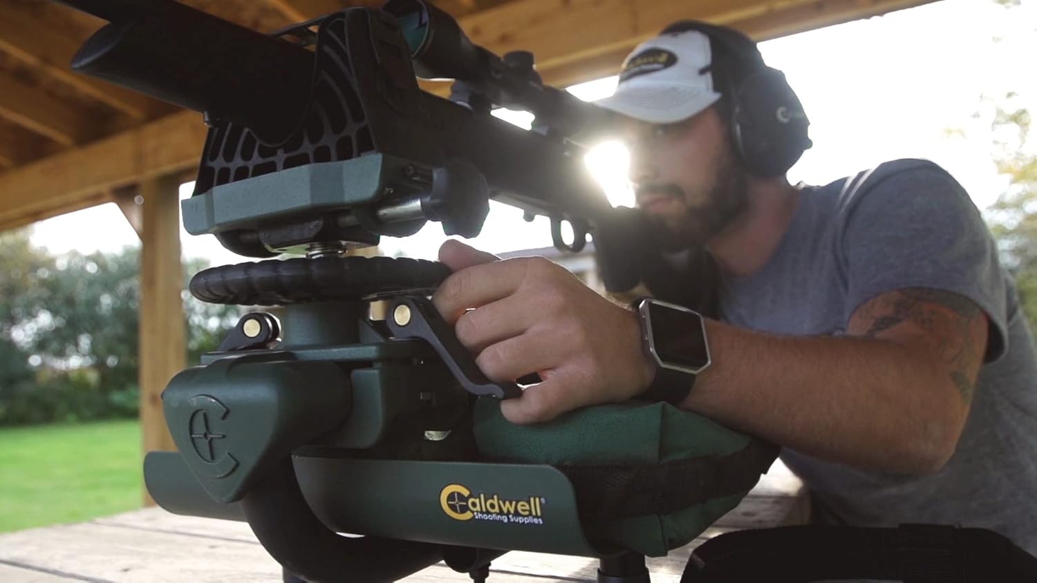 Caldwell Lead Sled DFT 2 Rifle Shooting Rest with Adjustable Ambidextrous Frame for Recoil Reduction, Sight in, and Stability