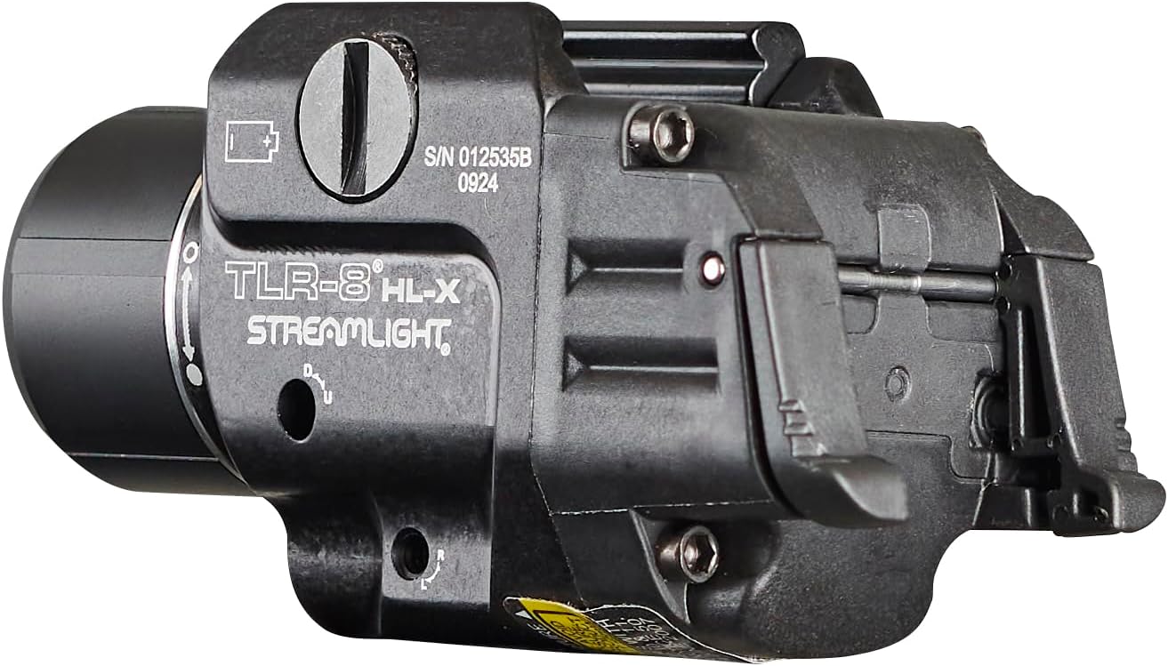 Streamlight 69465 TLR-8 HL-X USB 1000-Lumen Weapon Mounted Rechargeable Tactical Flashlight with Integrated Red Aiming Laser