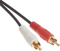 C2G Legrand RCA Female to Two RCA Male Signal Splitter Cable, Black RCA to RCA Splitter, 6 Inch Audio Stereo Y-Cable