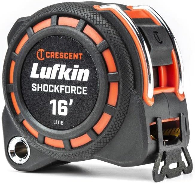 Lufkin L1116 ShockForce Tape Measure 16' x 1-3/16"