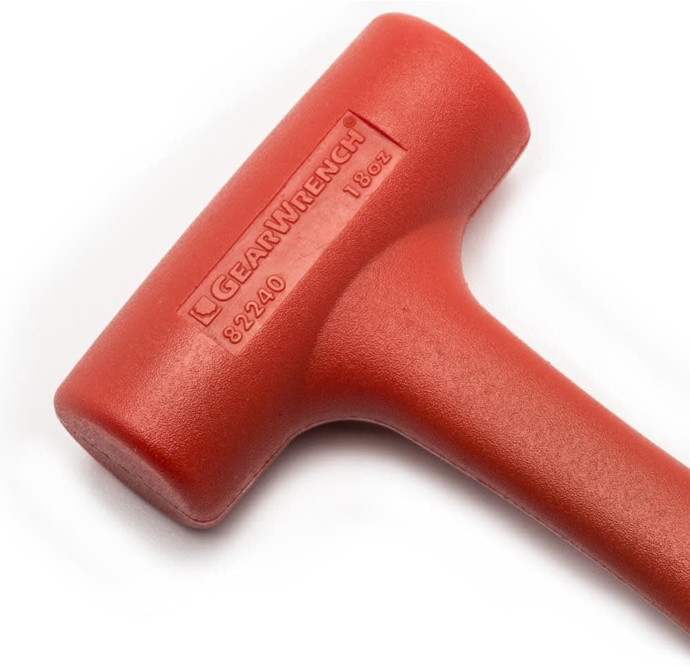 GEARWRENCH Dead Blow Hammer with Polyurethane Head, 18oz Total Weight & 16oz Head Weight - 82240