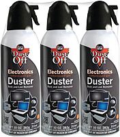Dust-Off Falcon Compressed Gas (152a) Disposable Cleaning Duster 3 Count, 10 oz. Can (DPSXL3), Black