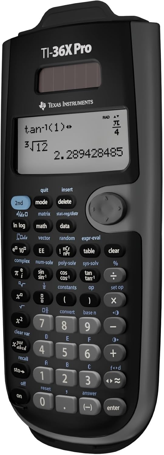Texas Instruments TI-36X Pro Engineering/Scientific Calculator - 4-line MultiView (Black)