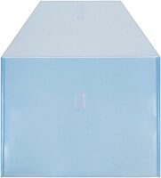 JAM PAPER Plastic Booklet Envelopes with Hook & Loop Closure - Pack of 12