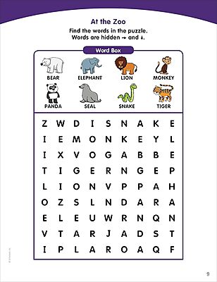Scholastic Little Skill Seekers: Word Searches Activity Book, Pre-K To Kindergarten